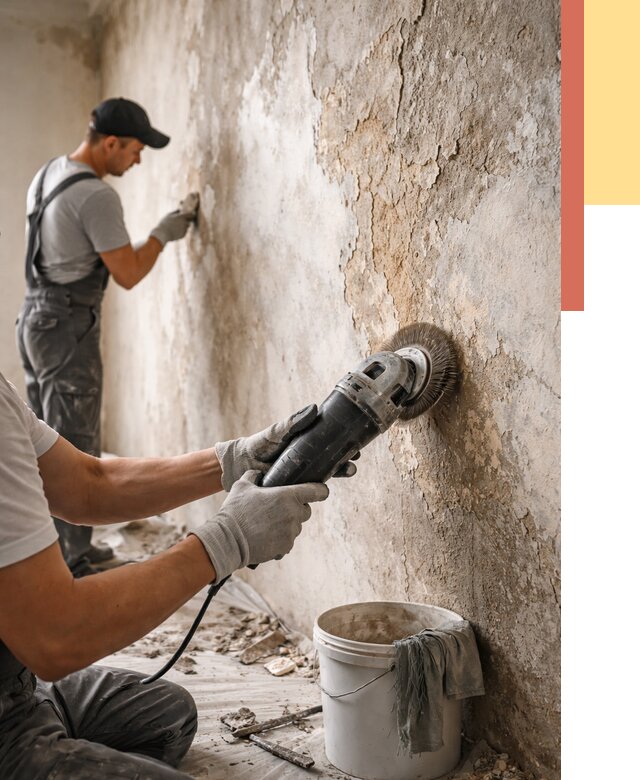 Снятие и удаление краски со стен в Чехове от 2135 руб. — ОТДЕЛОЧНИК-Чхв