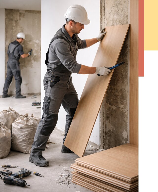 Демонтаж стеновых панелей в Чехове от 3558 руб. за м² быстро и недорого | ОТДЕЛОЧНИК-Чхв