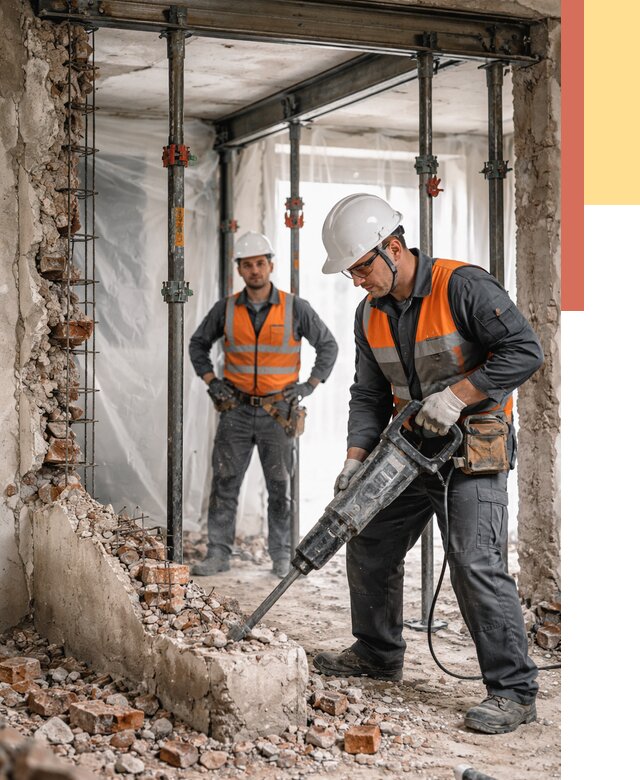 Снос несущих стен в Чехове от 10421 руб. — демонтаж несущей стены под ключ | ОТДЕЛОЧНИК-Чхв