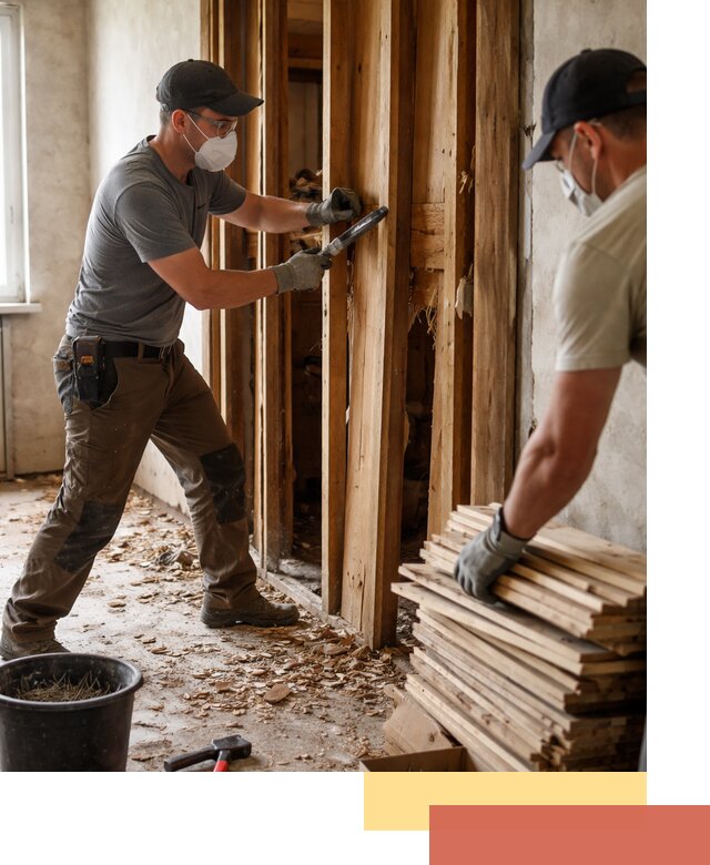 Демонтаж деревянных перегородок в Чехове быстро и аккуратно