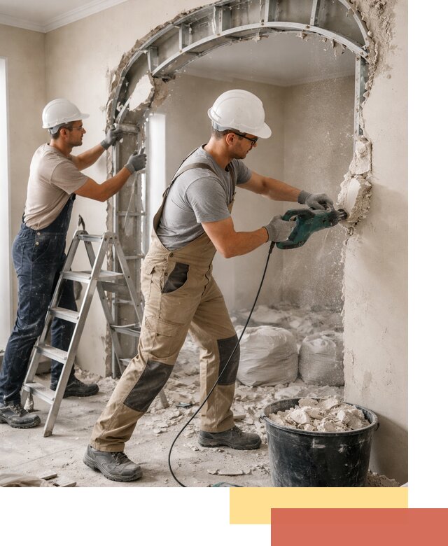 Демонтаж гипсокартонной арки в Чехове быстро и аккуратно