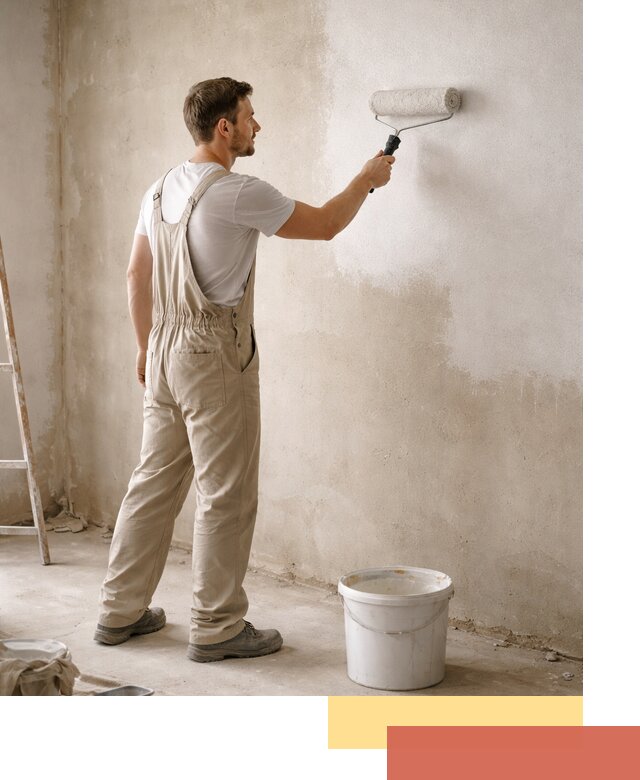 Грунтовка стен под отделку в Чехове профессиональным раствором
