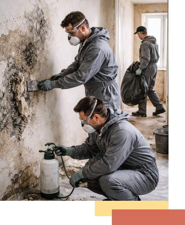 Удаление плесени со стен профессионально в Чехове