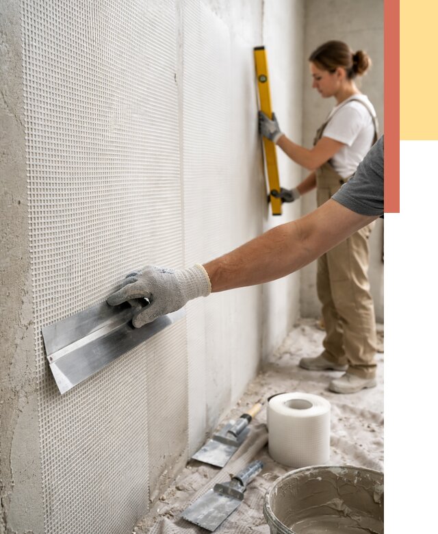 Армирование стен стеклосеткой в Чехове от 3253 руб. под ключ | ОТДЕЛОЧНИК-Чхв