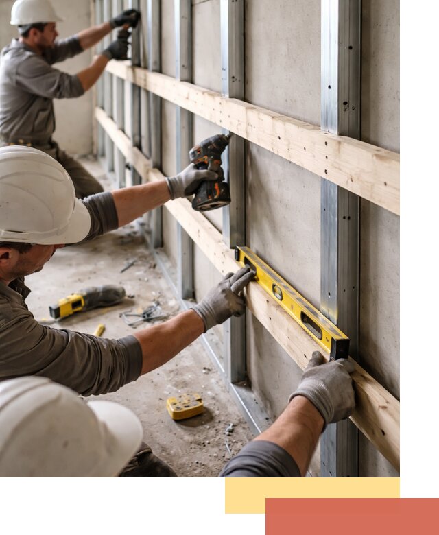 Устройство обрешетки под панели в Чехове