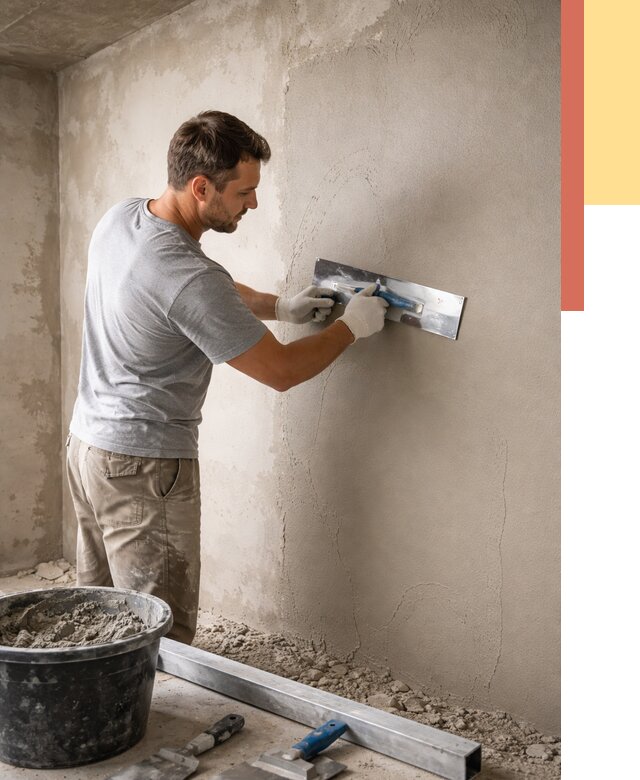 Штукатурка стен без маяков в Чехове от 7320 руб/м2 — услуги и цена | ОТДЕЛОЧНИК-Чхв