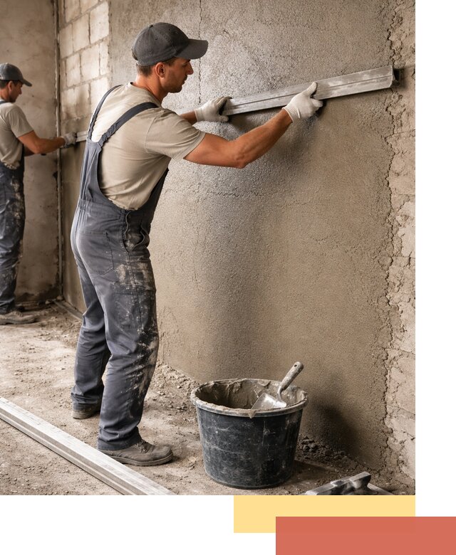 Штукатурка стен цементно-песчаная в Чехове профессионально