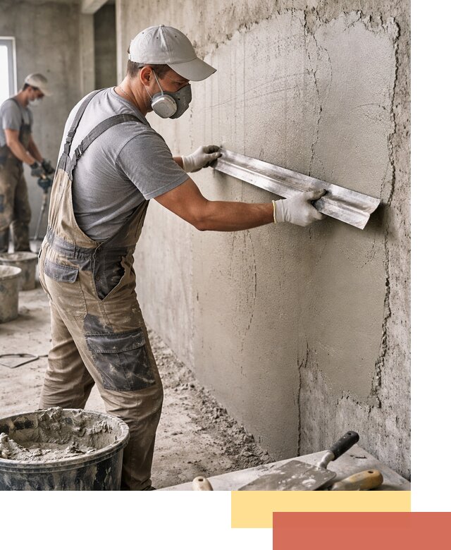 Штукатурка бетонных стен в Чехове качественно и долговечно