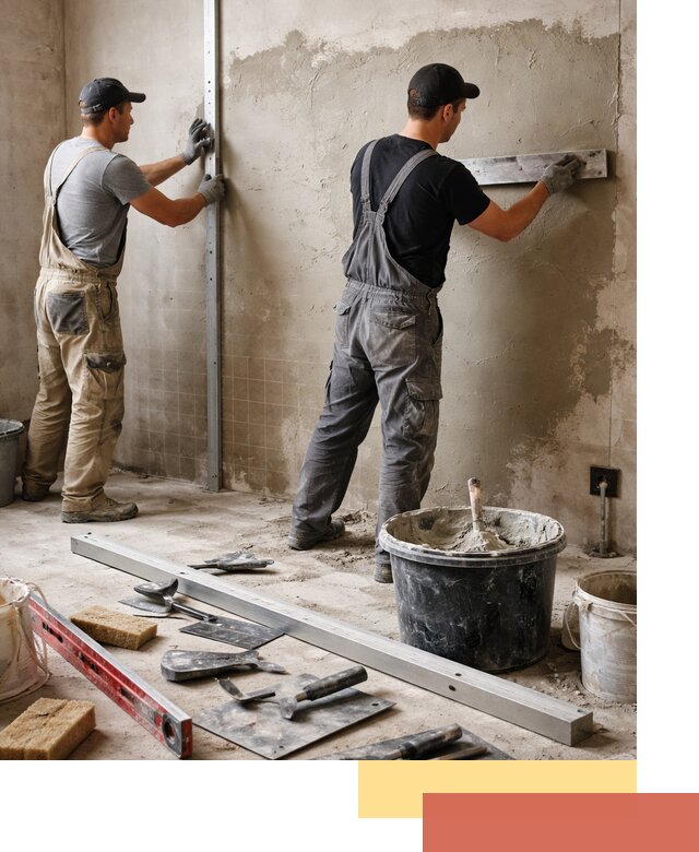 Профессиональная штукатурка стен под плитку в Чехове