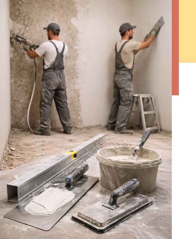 Штукатурка стен под обои в Чехове от 4575 руб./м2 — выравнивание под обои | ОТДЕЛОЧНИК-Чхв