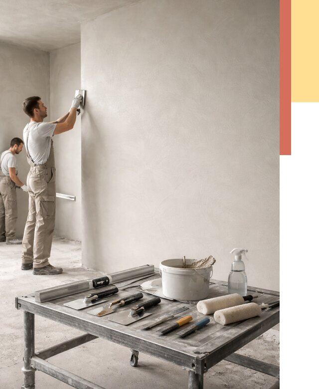 Штукатурка стен под покраску в Чехове от 4575 руб./м² — качественно и недорого | ОТДЕЛОЧНИК-Чхв