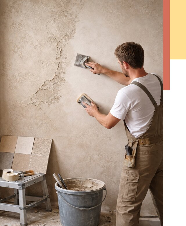 Ремонт декоративной штукатурки в Чехове от 4575 руб. под ключ | ОТДЕЛОЧНИК-Чхв