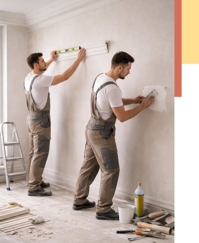 Монтаж лепнины на стены в Чехове от 4575 руб. — недорого, быстро | ОТДЕЛОЧНИК-Чхв