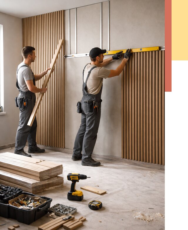 Монтаж реечных панелей на стены в Чехове от 1220 руб. — быстро и недорого | ОТДЕЛОЧНИК-Чхв