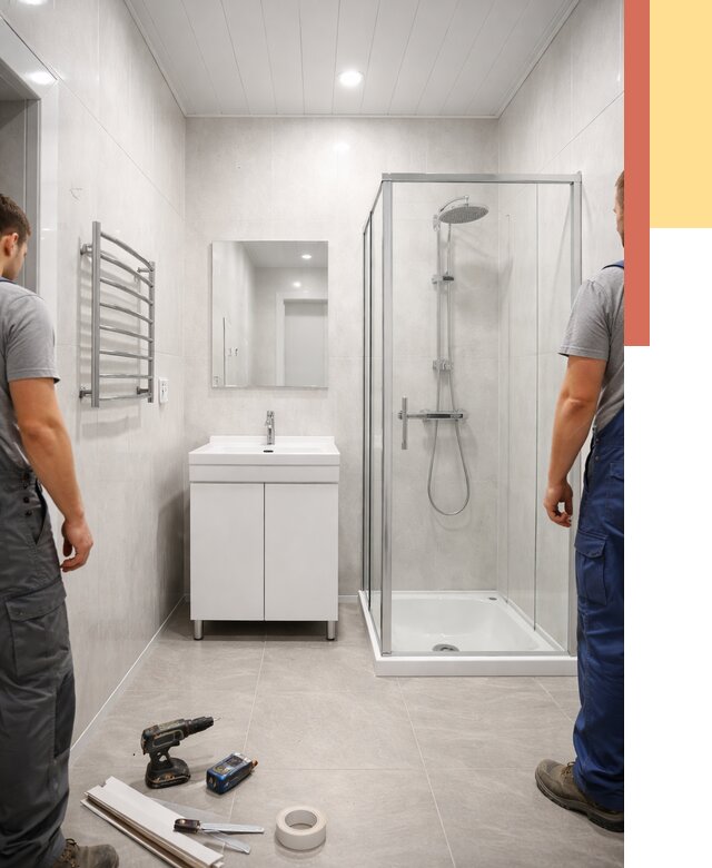 Отделка ванной комнаты панелями ПВХ в Чехове от 4575 руб. за м2 | ОТДЕЛОЧНИК-Чхв