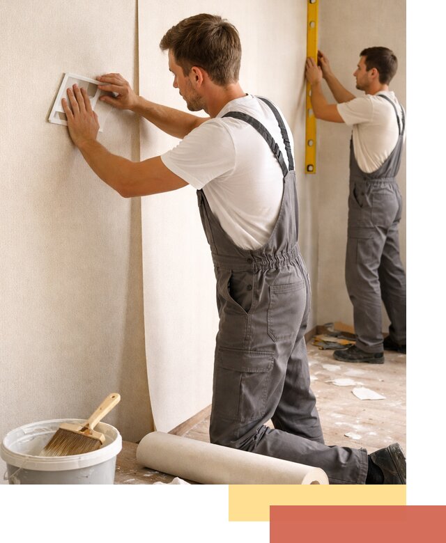 Поклейка бумажных обоев в Чехове качественно и недорого