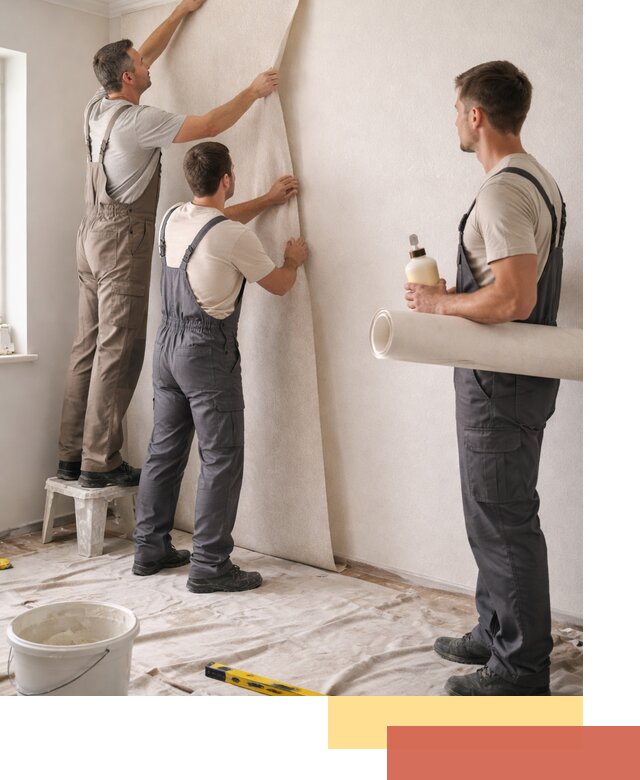 Оклейка стен обоями в Чехове — качественно и профессионально