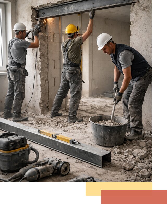 Создание проемов в стенах и несущих конструкциях в Чехове