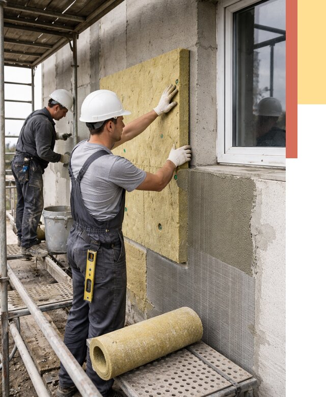 Утепление стен в Чехове от 4372 руб. под ключ — быстро и недорого | ОТДЕЛОЧНИК-Чхв