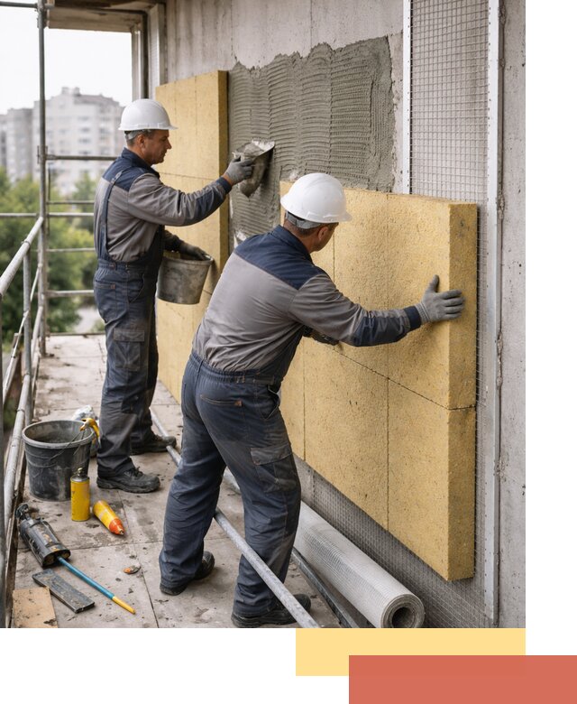 Утепление стен зданий и домов в Чехове качественно и надежно