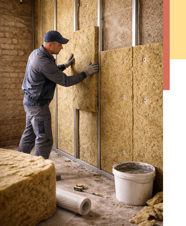 Утепление стен минватой в Чехове от 1373 руб./м2 — недорого и быстро | ОТДЕЛОЧНИК-Чхв