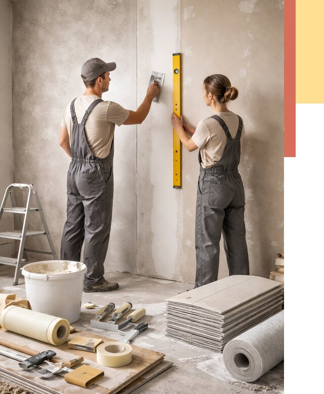 Отделка стен в Чехове от 1525 руб/м² — недорого, быстро, под ключ | ОТДЕЛОЧНИК-Чхв