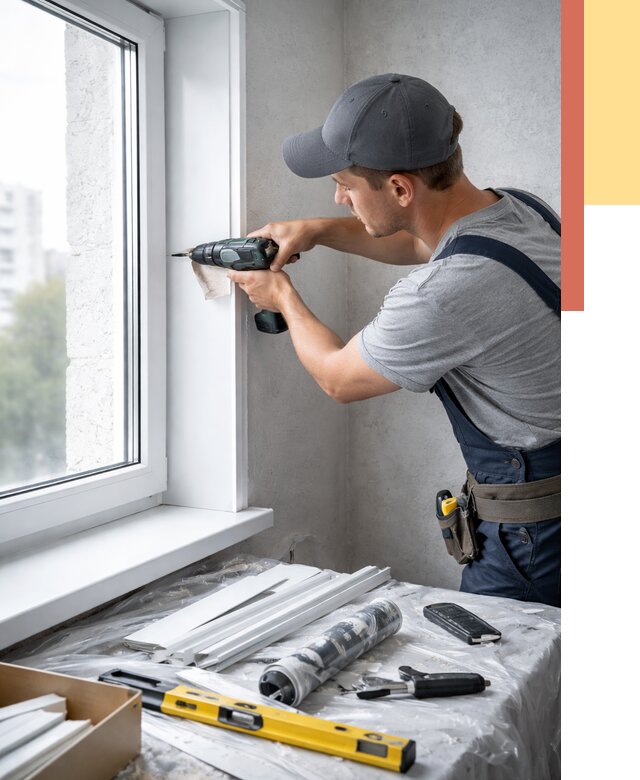 Установка пластиковых откосов в Чехове от 2288 руб. | ОТДЕЛОЧНИК-Чхв монтаж, быстро и недорого