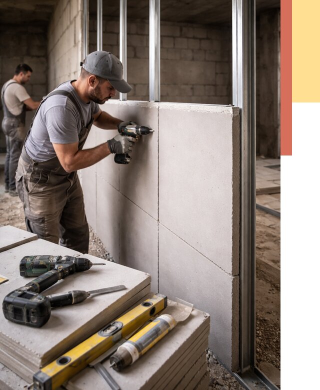 Кладка влагостойких перегородок ПГП в Чехове от 1220 руб. под ключ | ОТДЕЛОЧНИК-Чхв