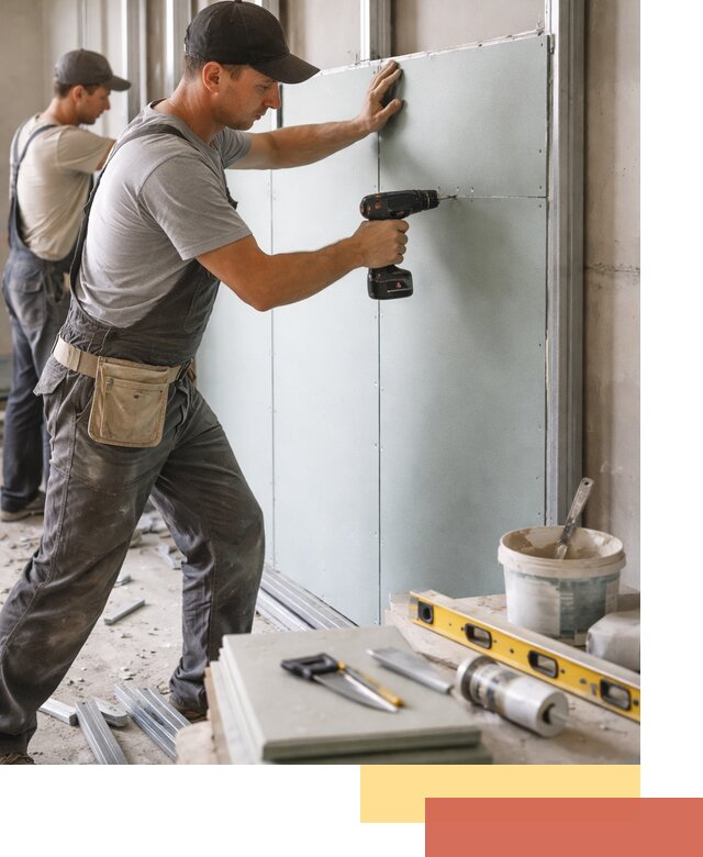 Кладка влагостойких перегородок ПГП в Чехове