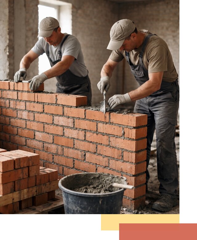 Кладка кирпичных перегородок под ключ в Чехове