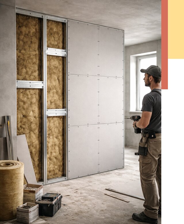 Усиленная перегородка под навеску в Чехове от 13014 руб. — монтаж под ключ | ОТДЕЛОЧНИК-Чхв