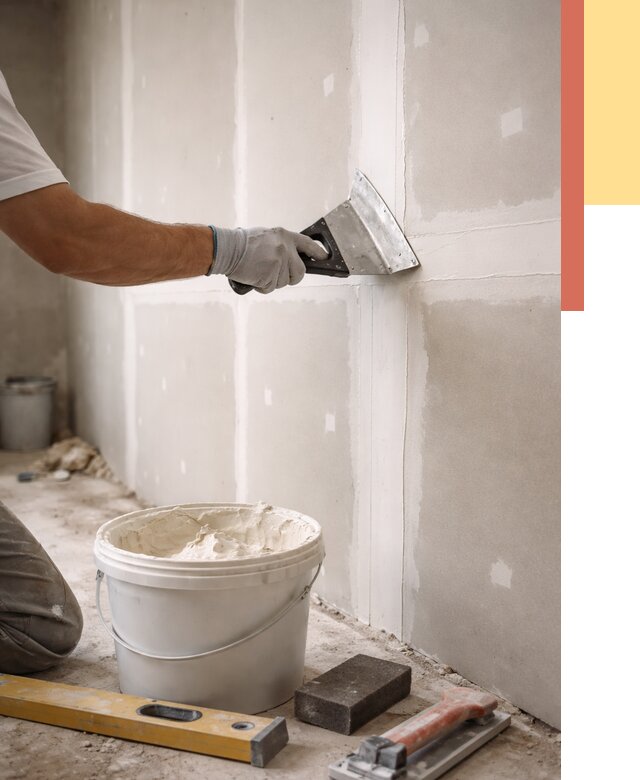 Шпаклевка перегородок из гипсокартона в Чехове от 2542 руб. — услуги ОТДЕЛОЧНИК-Чхв