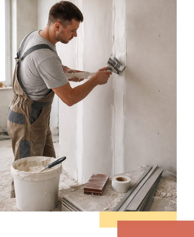 Шпаклевка перегородок из гипсокартона в Чехове качественно и быстро