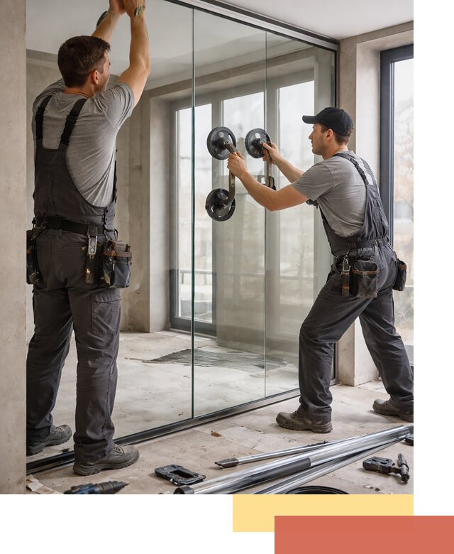 Цельностеклянные перегородки под ключ в Чехове