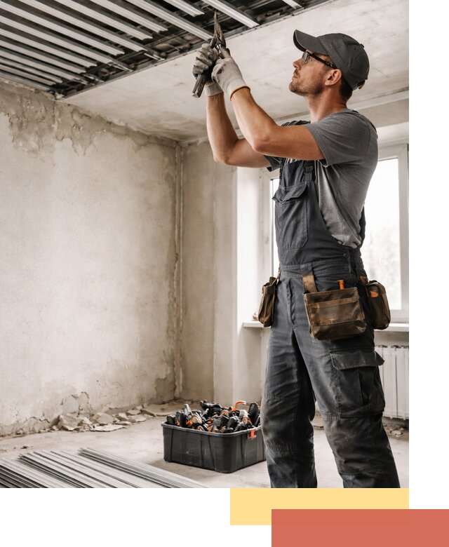 Демонтаж реечного потолка в Чехове быстро и аккуратно