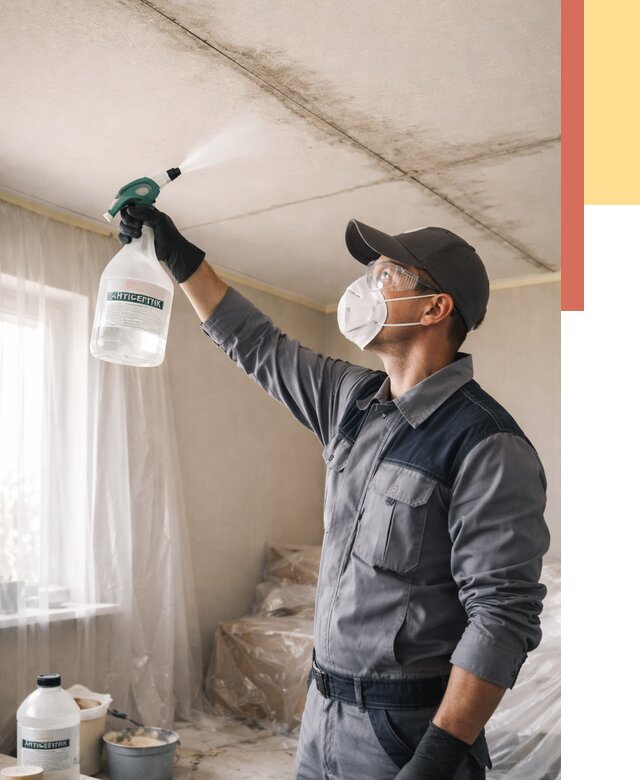 Антисептическая обработка потолка в Чехове от 2542 руб. | ОТДЕЛОЧНИК-Чхв