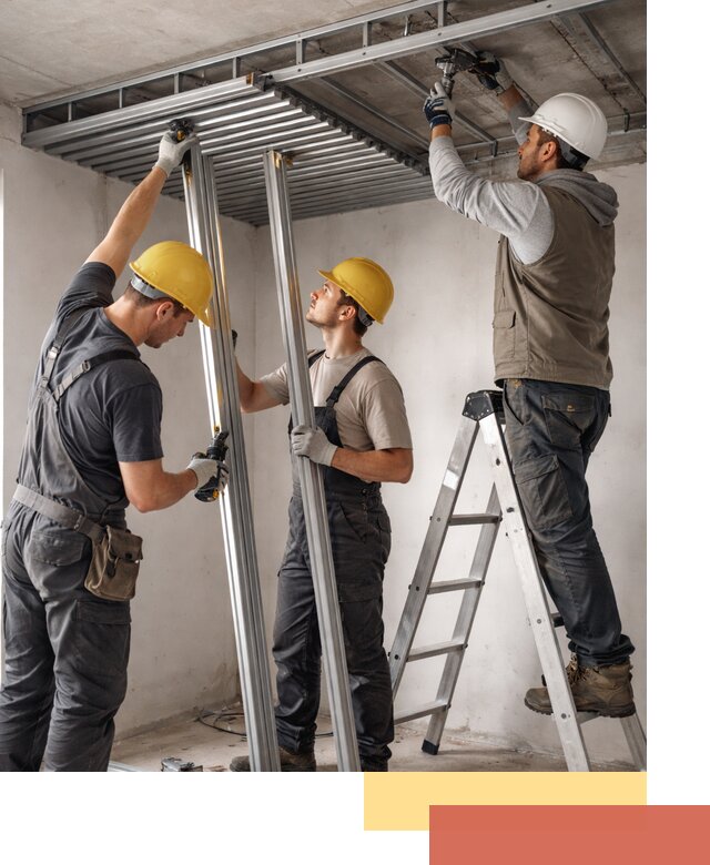 Монтаж реечного потолка под ключ в Чехове