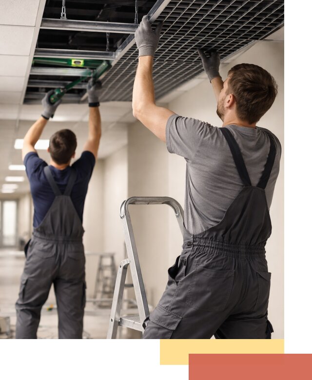 Монтаж потолка Грильято в Чехове: установка под ключ качественно