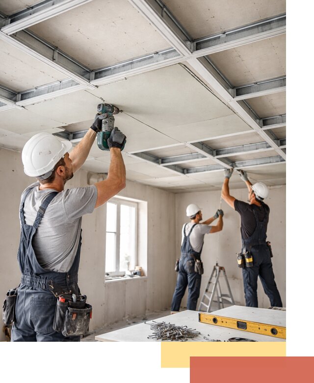 Кессонный потолок из гипсокартона под ключ в Чехове