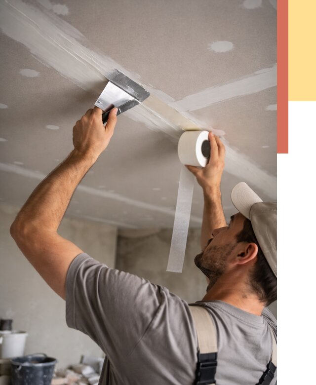 Обработка швов потолка ГКЛ в Чехове от 7625 руб. под ключ | ОТДЕЛОЧНИК-Чхв