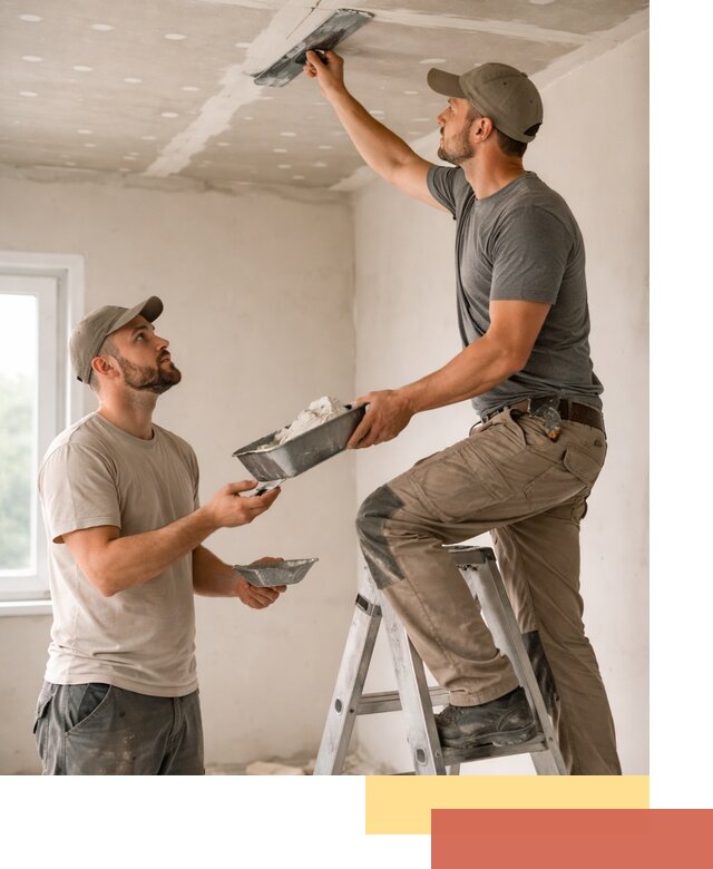 Шпаклевка потолка из гипсокартона в Чехове качественно и быстро