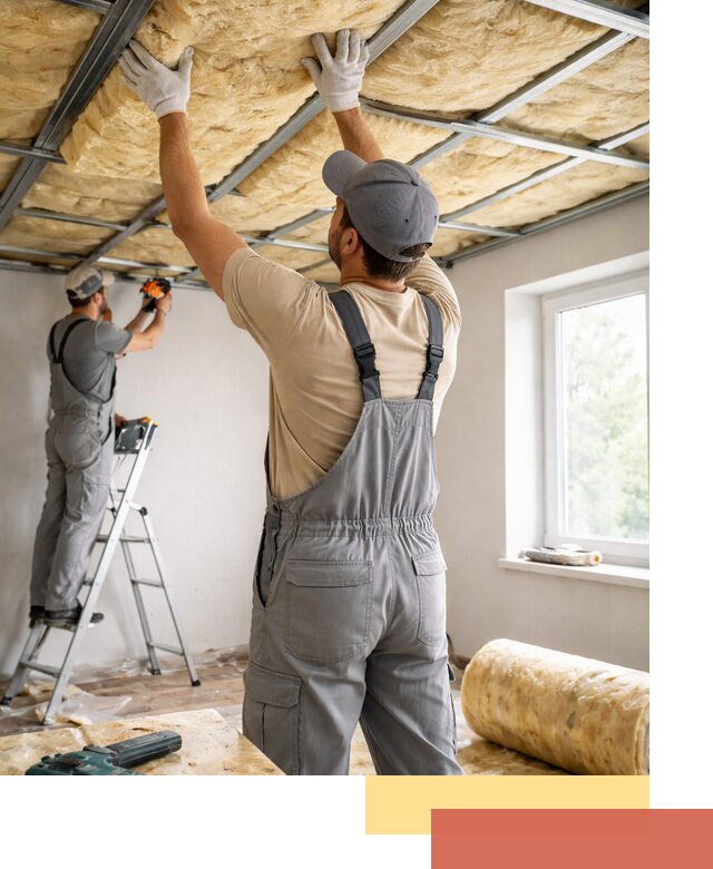 Утепление потолка под ключ в Чехове качественно и быстро