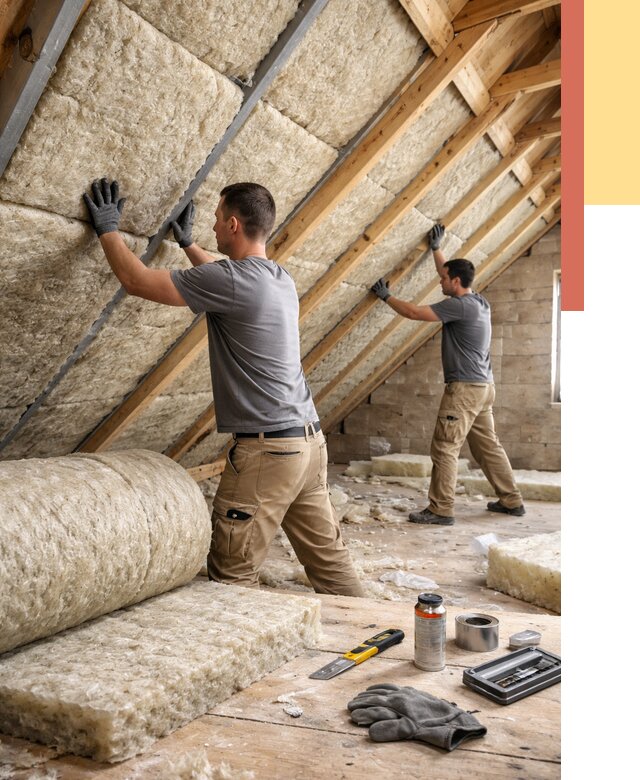 Утепление потолка минватой в Чехове от 1474 руб. — быстро и недорого | ОТДЕЛОЧНИК-Чхв