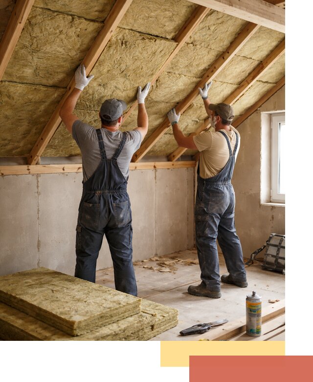 Утепление потолка минеральной ватой в Чехове