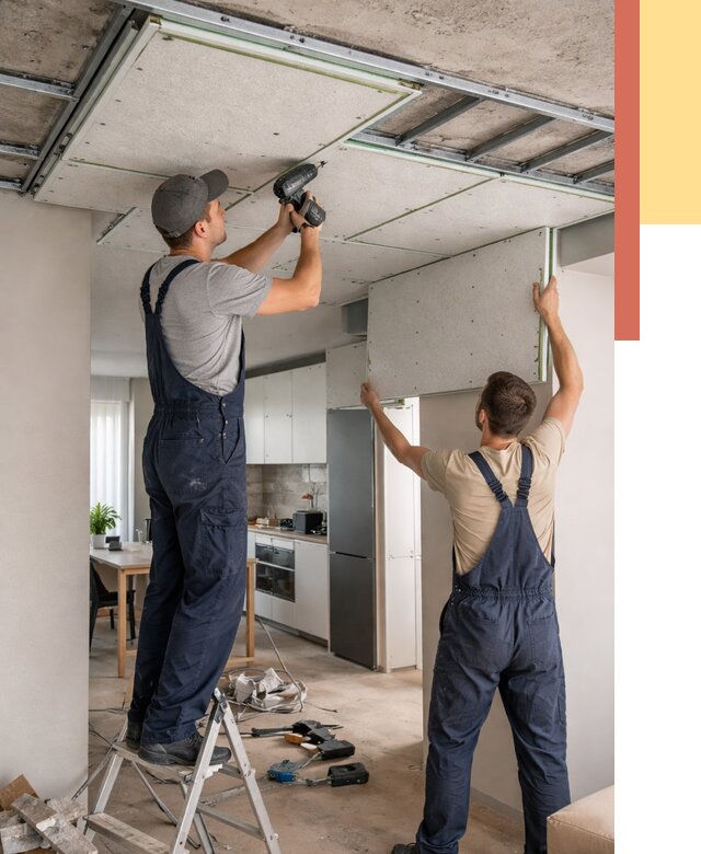 Шумоизоляция потолка панелями зипс в Чехове от 1881 руб. под ключ | ОТДЕЛОЧНИК-Чхв